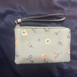 Coach Floral Wristlet